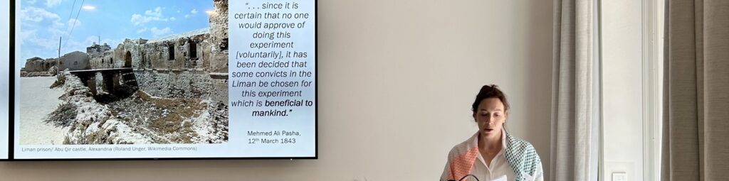 Bryony Harris presents at the Humanities Graduate School Conference.